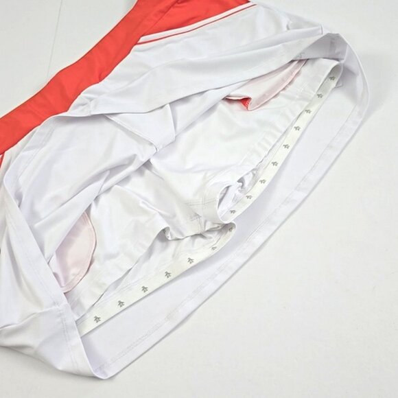 NWT Penguin Women's White Orange  Colorblock Tennis Skort Skirt Stretch Size XL - Picture 9 of 15